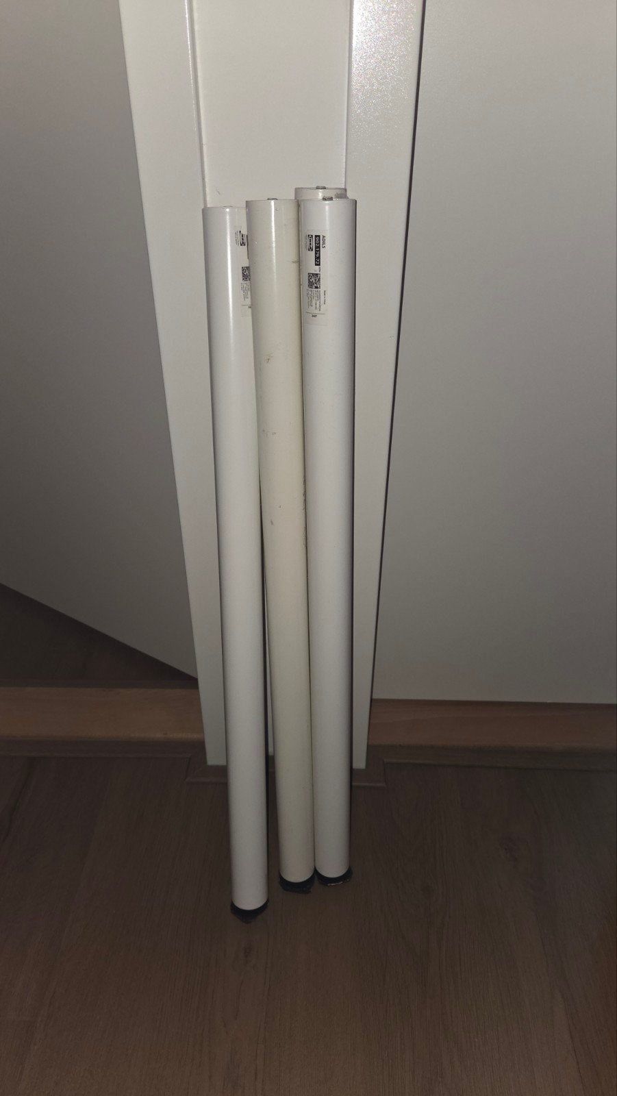 IKEA LINNMON / ADILS - Tafelblad met poten/bureau - Wit, Ophalen, Gebruikt, 100 tot 150 cm, 50 tot 100 cm