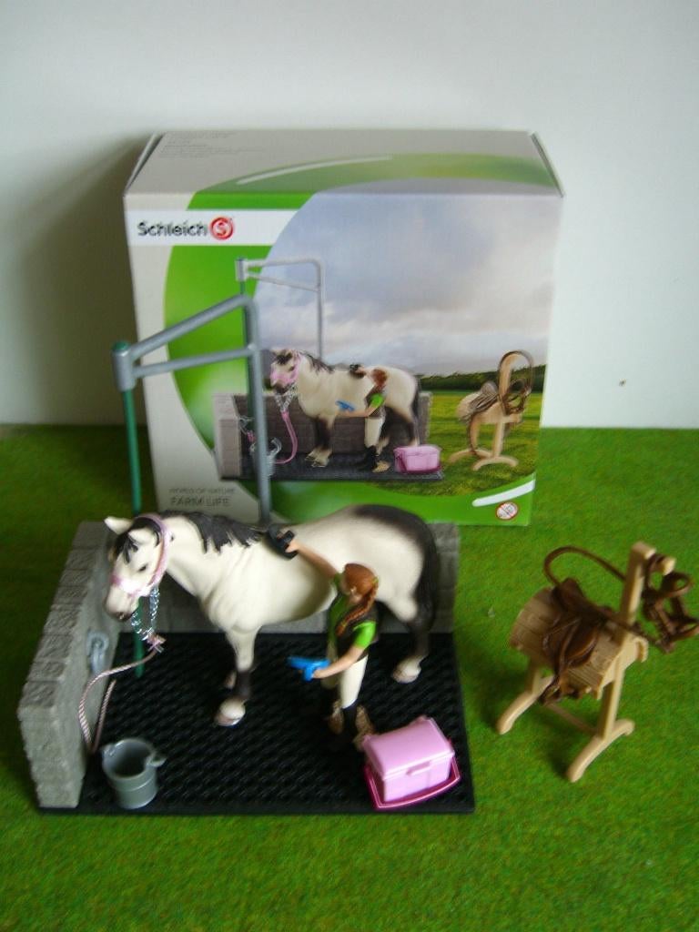 Schleich 42104 paarden wasplaats in originele verpakking, Verzamelen, Speelgoed, Ophalen of Verzenden, Gebruikt