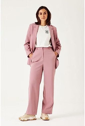 Garcia Roze Co-ord Set: Blazer en Pantalon, Kostuum of Pak, Ophalen of Verzenden, Roze, Maat 36 (S)