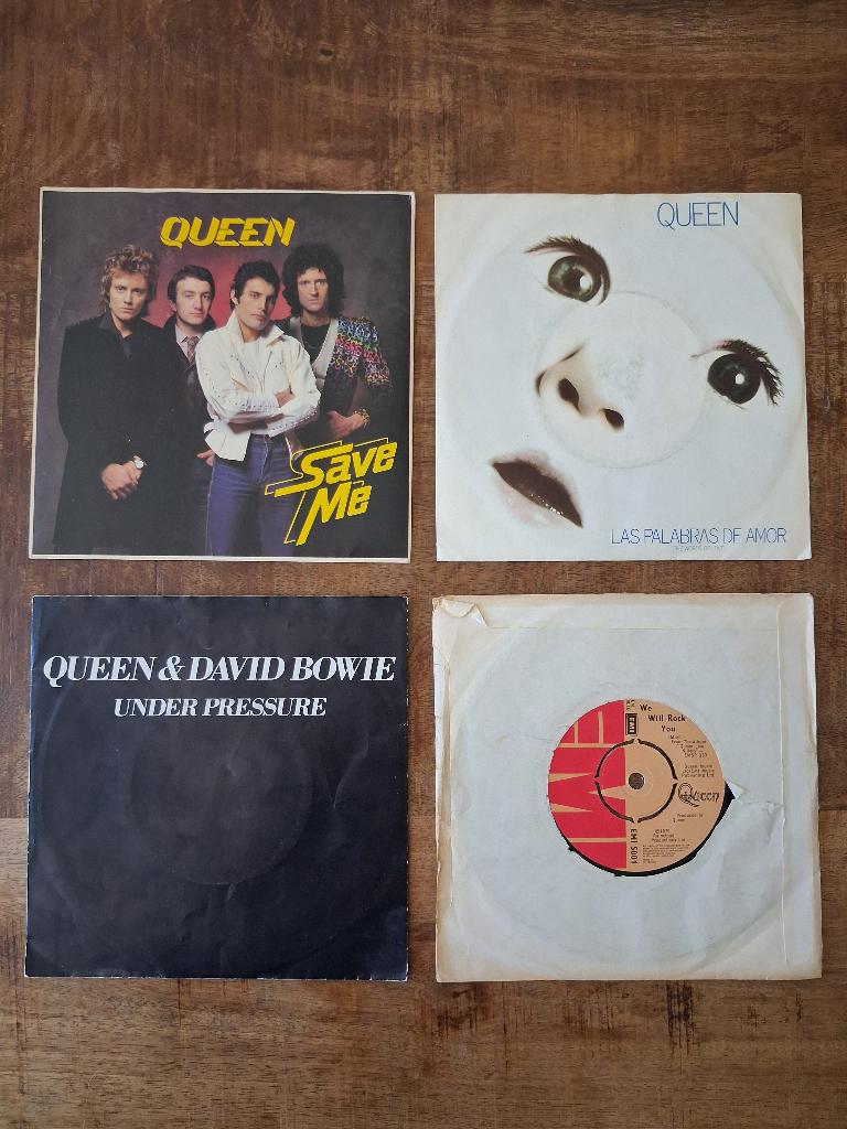4 x Queen single, Ophalen of Verzenden, Gebruikt, Rock en Metal