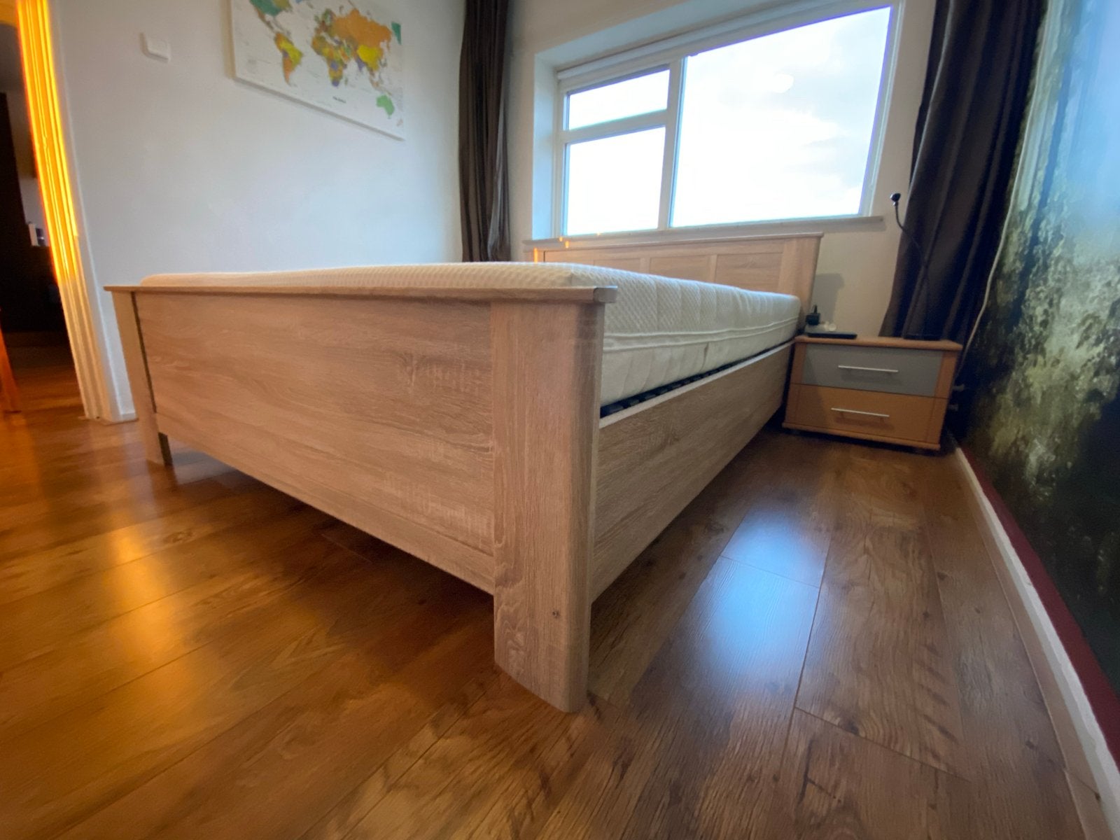 Tweepersoonsbed met matras van Leen Bakker, Ophalen, Overige kleuren, Tweepersoons, Zo goed als nieuw