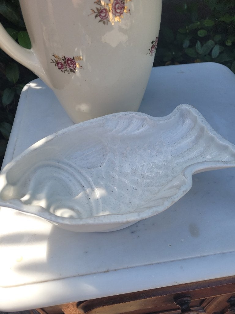 Antieke pudding vorm vis, Ophalen of Verzenden