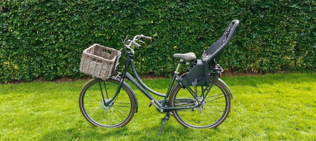Dames fiets Batavus + Thule Dubbelzit Fietstrailer, Fietsen en Brommers, Ophalen, Gebruikt, 47 tot 50 cm, Versnellingen