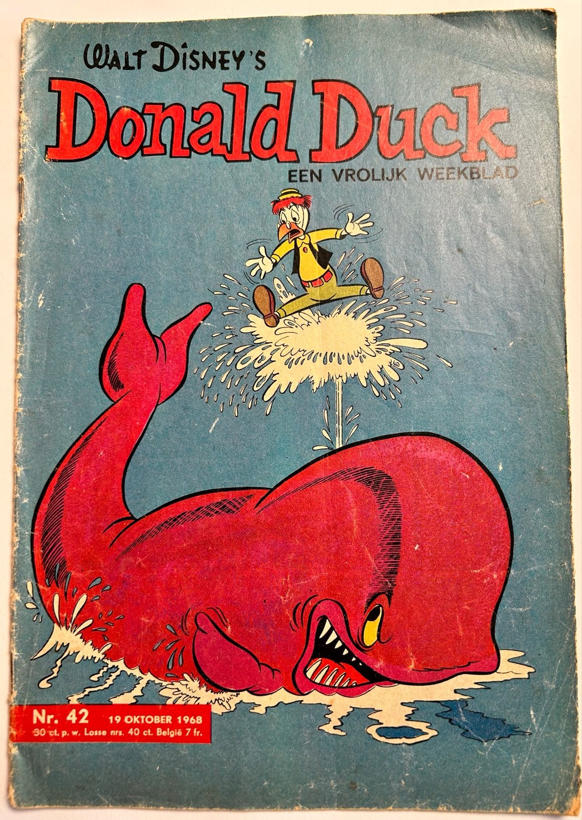 Donald Duck Weekblad Nr. 42 - 1968, Eén stripboek, Ophalen, Gelezen