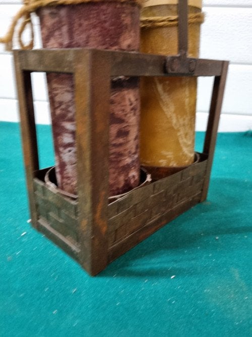 -	Kaarsenhouder brocante voor stompe, Ophalen of Verzenden, 'T Olde Gre-j, Info@toldegrej.nl, Endepoelstraat 20f Didam