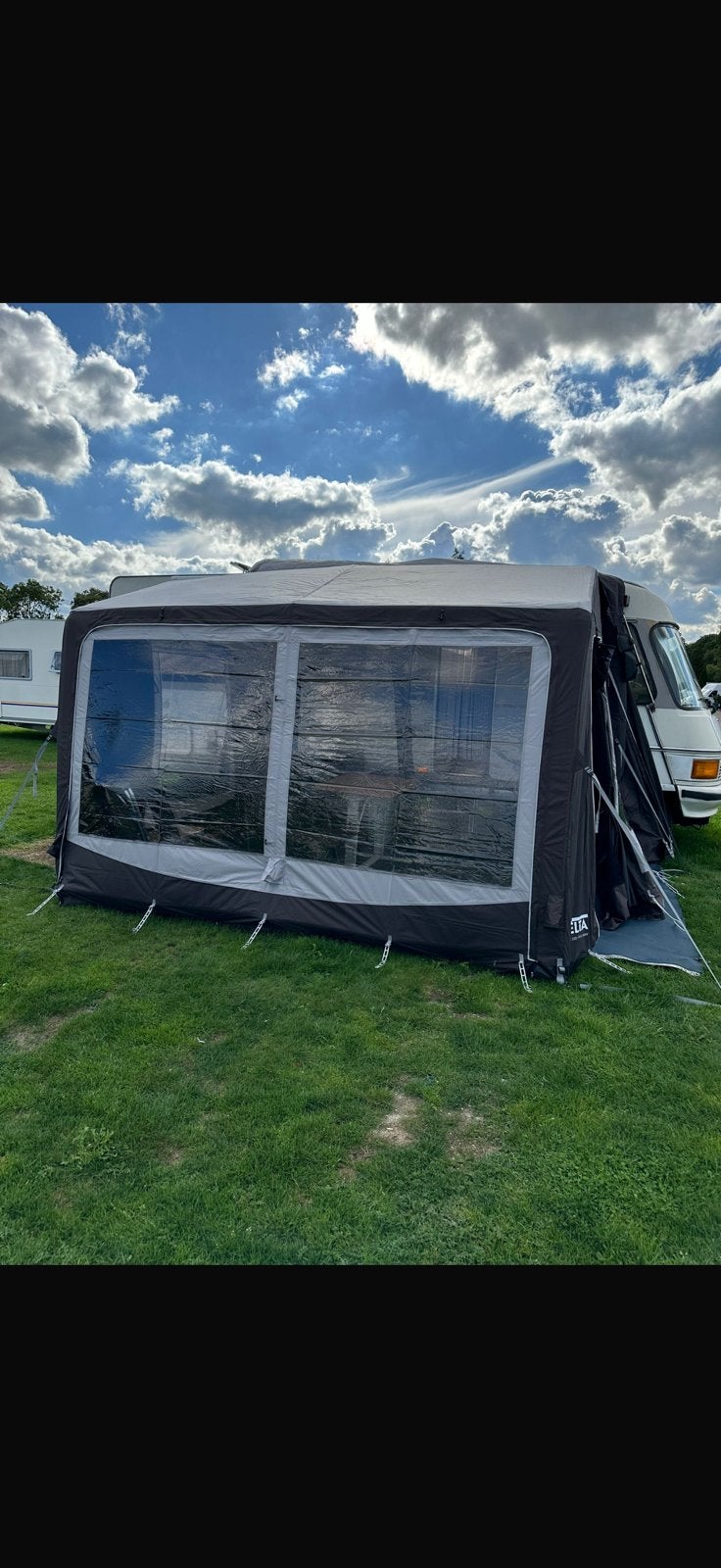 Telta Pure 330  drive-away opblaasbare tent voor camper, Caravans en Kamperen, Ophalen, Zo goed als nieuw