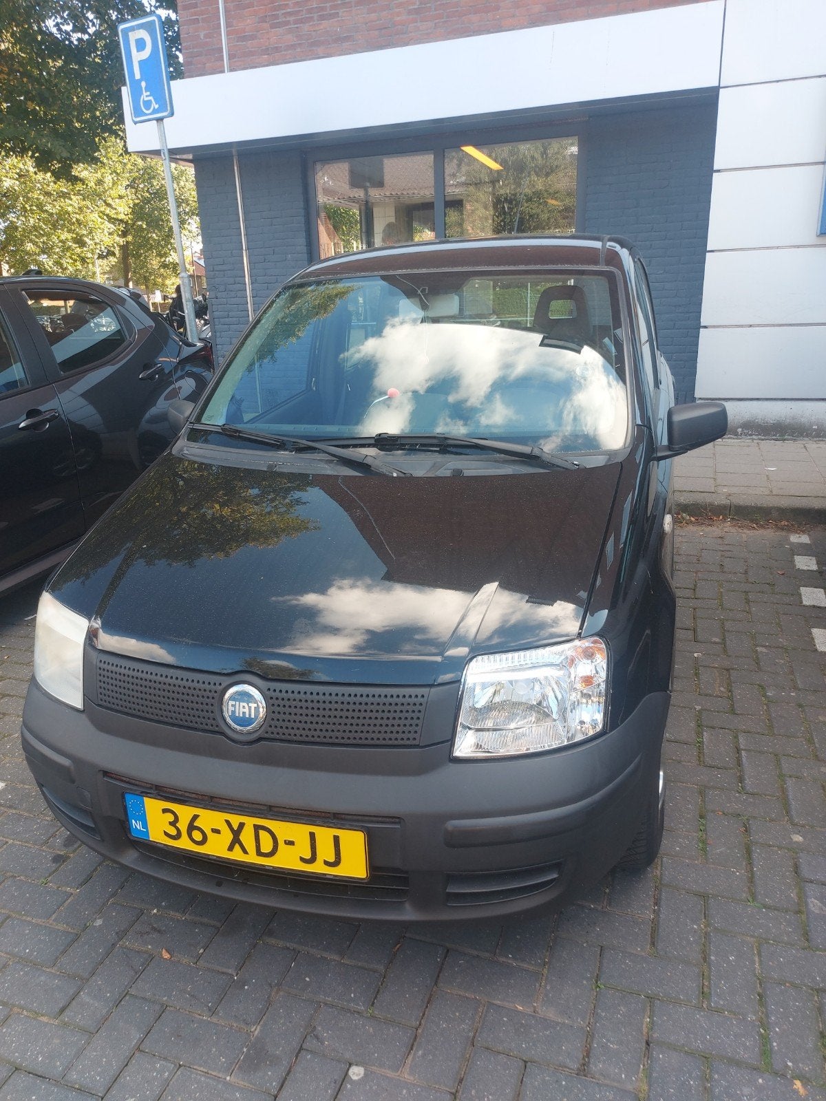 Fiat Panda 1.1 40KW 2007 Zwart, Auto's, Voorwielaandrijving, 54 pk, 4 stoelen, Zwart