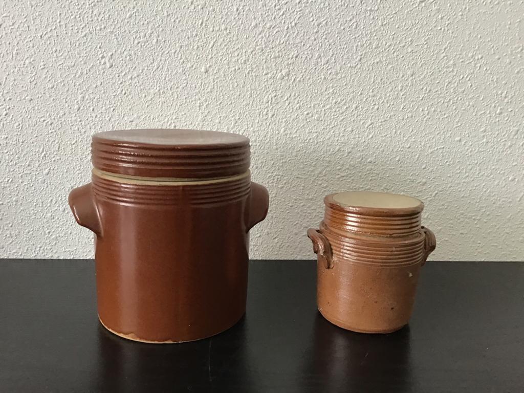 Brocantefranse Grespotten, confit potten., Antiek en Kunst, Curiosa en Brocante, Ophalen of Verzenden