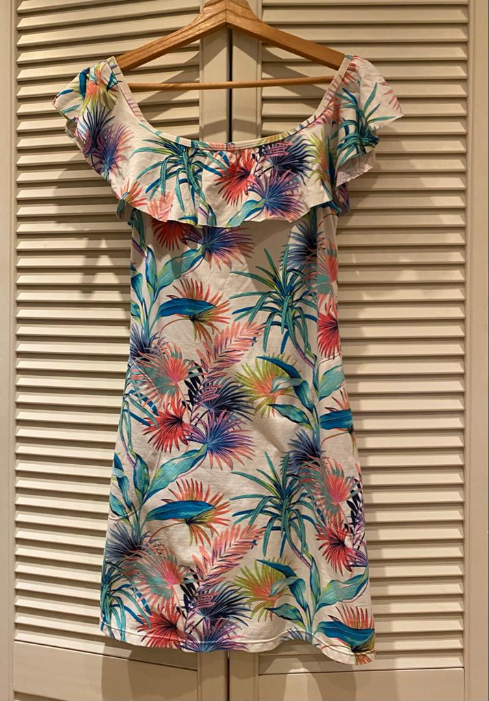 Tommy Bahama Dames Jurkje - Tropische Print, Ophalen of Verzenden, Gedragen, Maat 36 (S), Boven de knie
