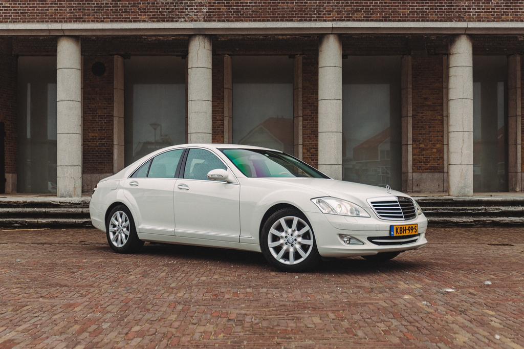 Mercedes-Benz W221 S350 S-Klasse 2008 Calcite White, Automaat, Achterwielaandrijving, Zwart, 1885 kg