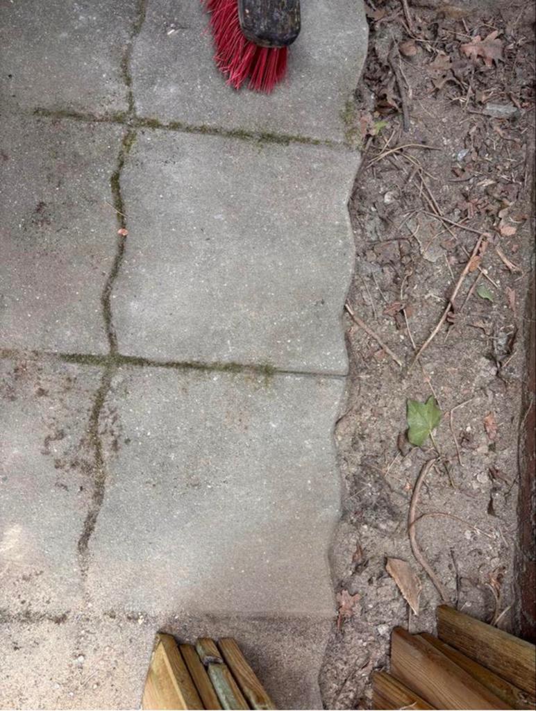 Gebruikte terrastegels / stoeptegels - gratis af te halen, Ophalen, 60 cm of meer, Zo goed als nieuw, 10 m² of meer