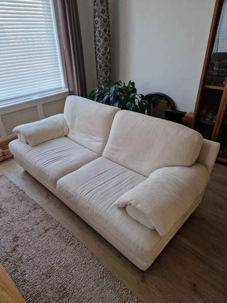 Natuzzi Italia banken moeten weg, Huis en Inrichting, Ophalen, Gebruikt, Driepersoons, 75 tot 100 cm