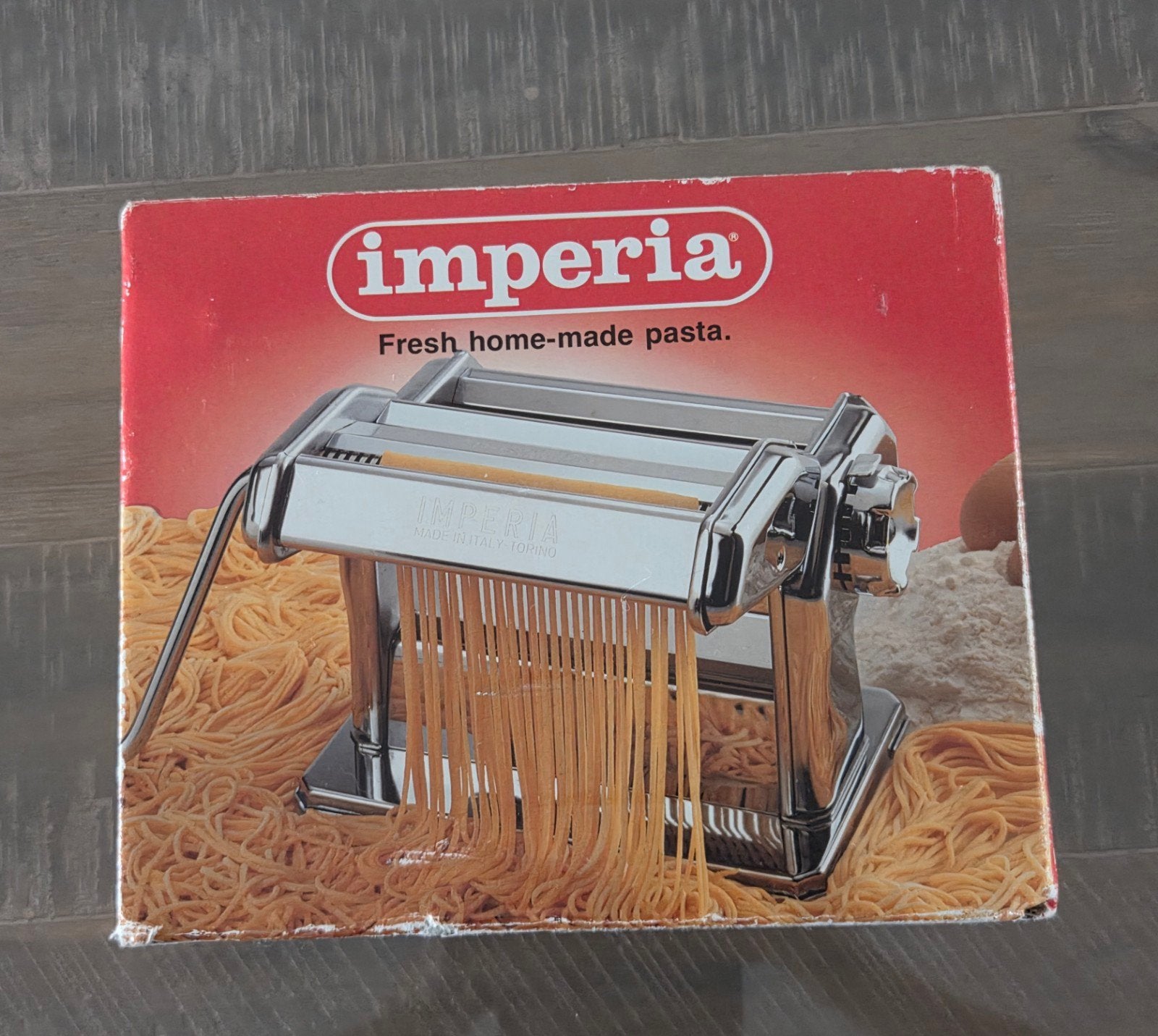 Imperia Pastamachine - Verse pasta in een handomdraai, Zilver, Ophalen of Verzenden, Zo goed als nieuw, Metaal