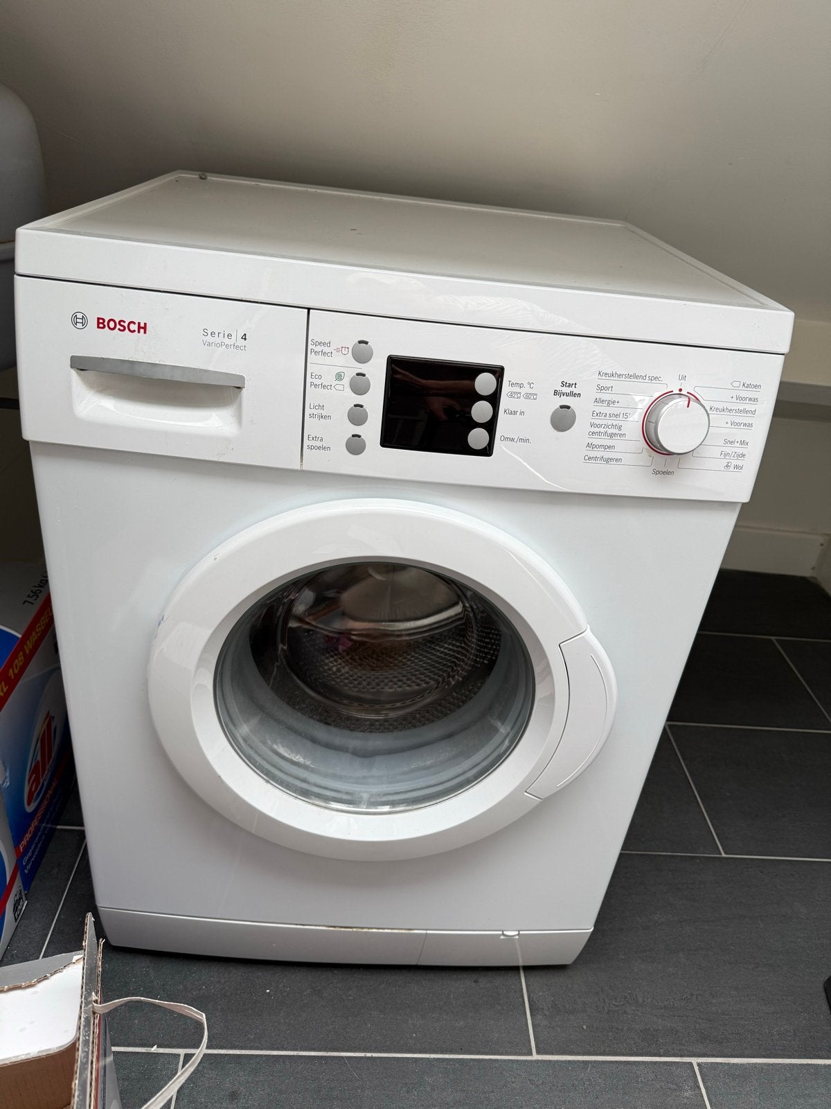 Bosch Serie 4 VarioPerfect Wasmachine, Gebruikt, Ophalen of Verzenden, 85 tot 90 cm, 1200 tot 1600 toeren