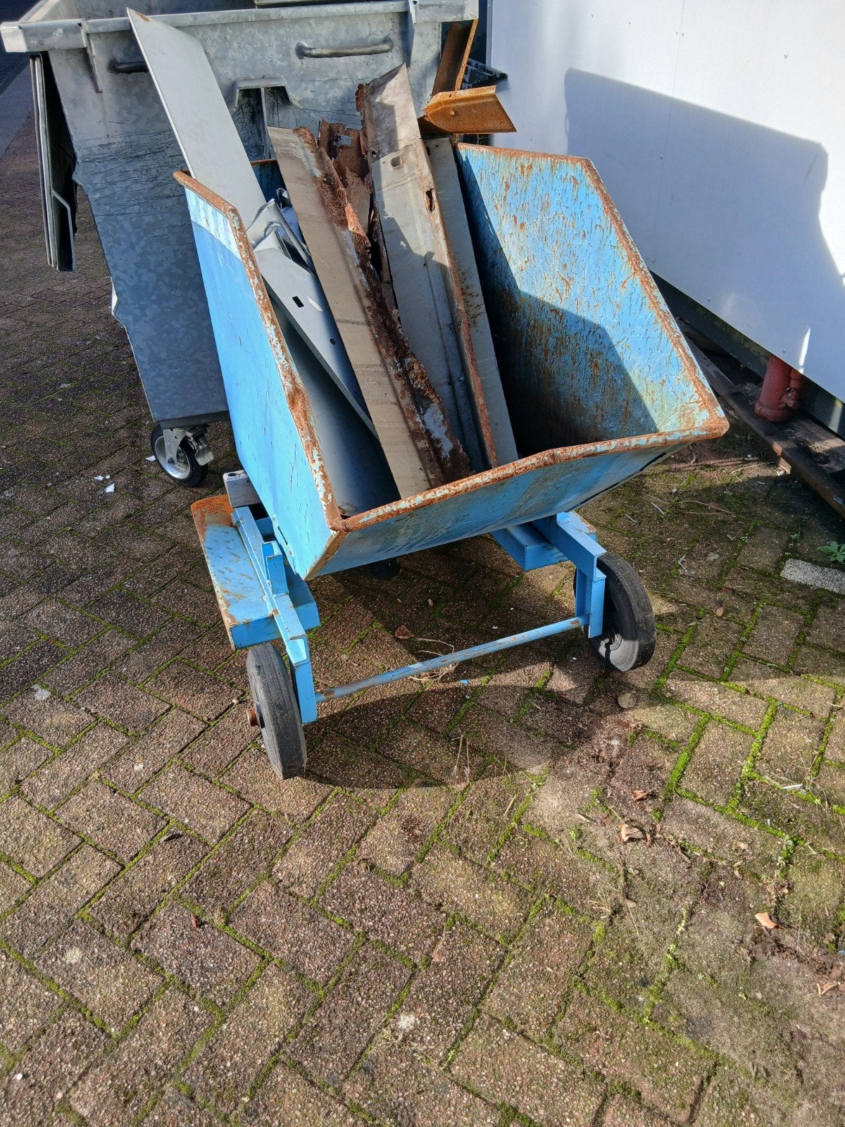metalen kiepbak, Ophalen of Verzenden, IJzer