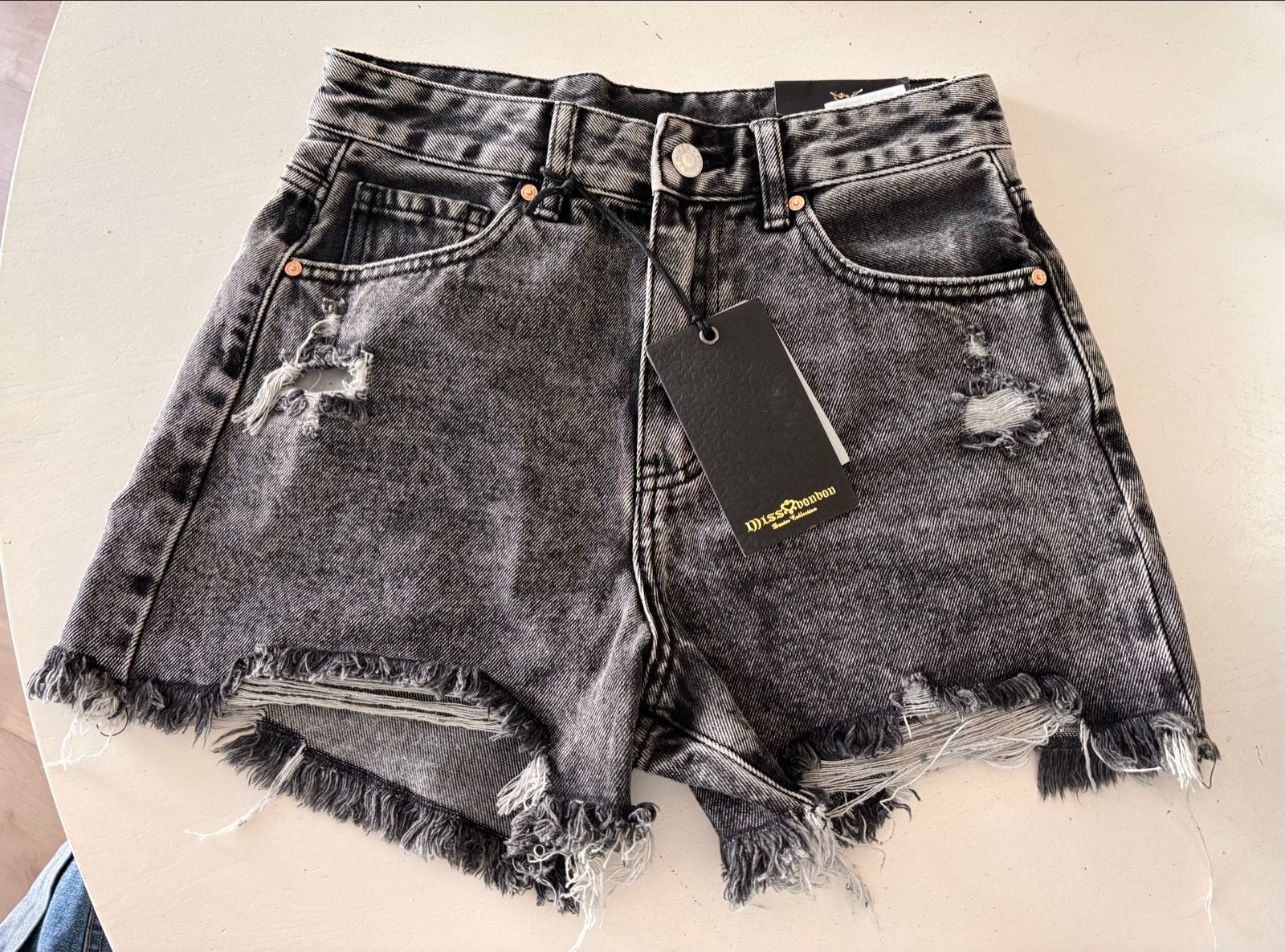 Nieuwe Dylan & Sonben denim shorts - Maat S, Kort, Zwart, Nieuw, Ophalen of Verzenden
