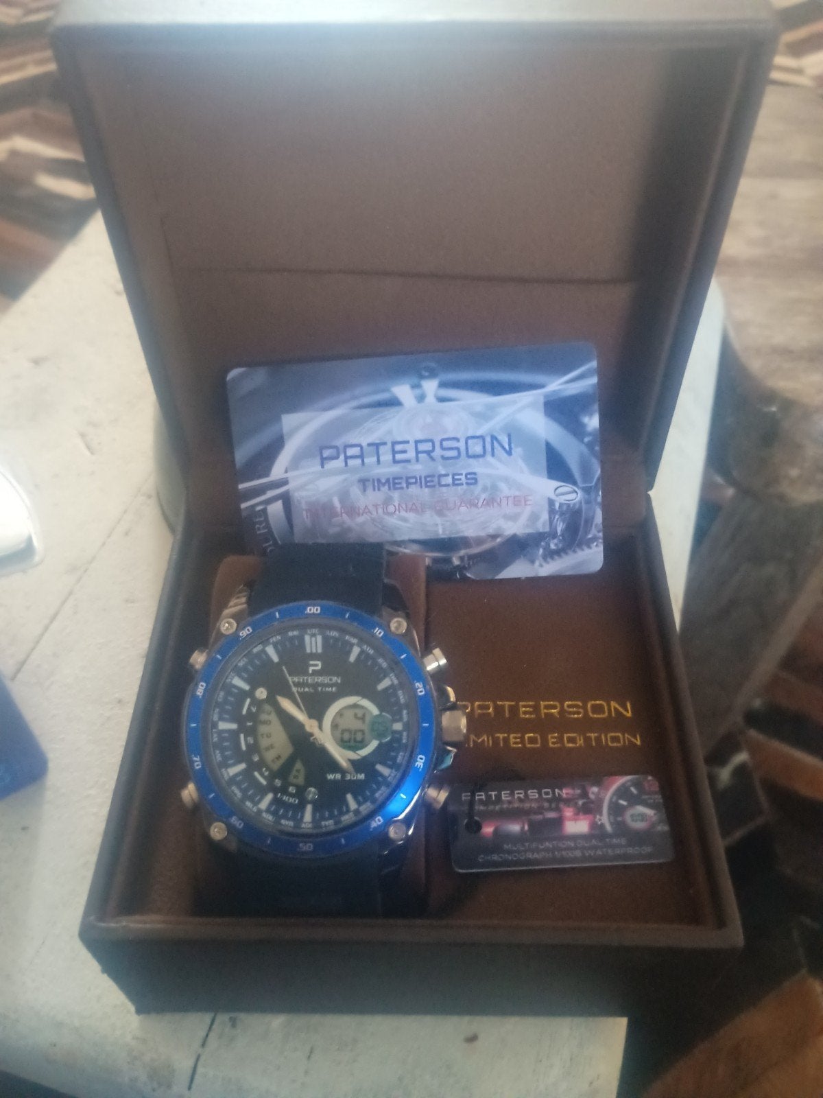 Paterson Limited Edition Herenhorloge - Nieuw in Doos, Overige merken, Overige materialen, Polshorloge, Overige materialen