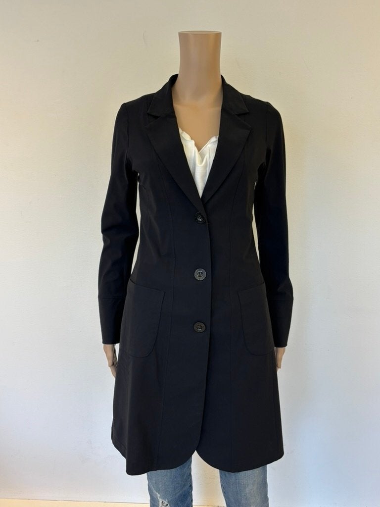 Studio Anneloes zwart lang vest travelstof jasje maat XS, Studio Anneloes, ., Zwart, Ophalen of Verzenden
