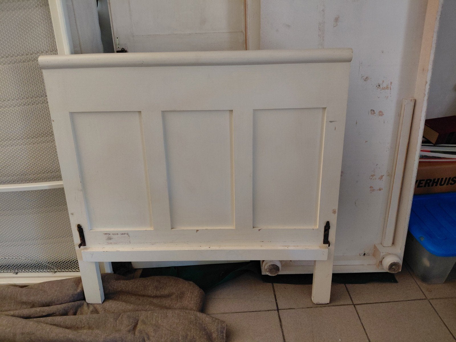 Riviera Maison Slaapkamer: Bed (90x200) + Kast (Old White), Ophalen of Verzenden