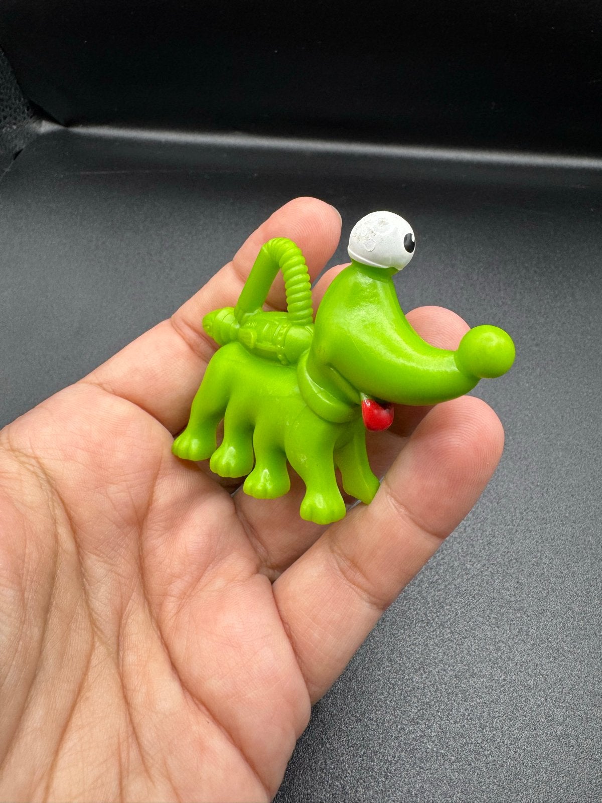 Zeldzame McDonald's Happy Meal Alien Groene Hond PVC Speelgo, Verzenden, Gebruikt
