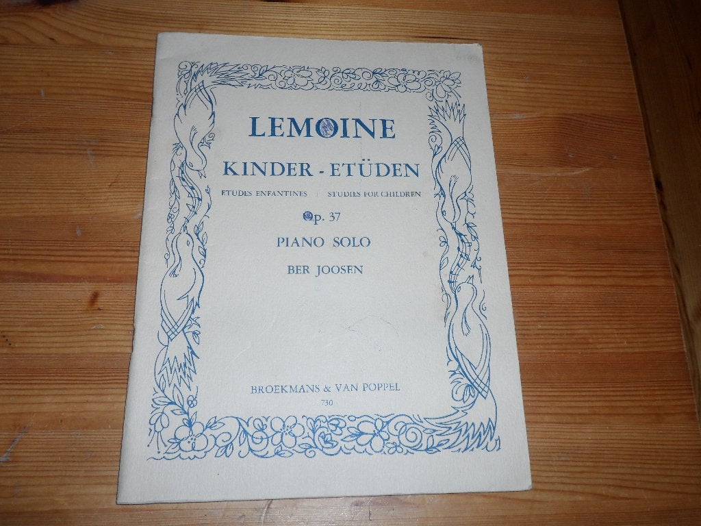 Lemoine - etude enfantines - op. 37, Gebruikt, Ophalen of Verzenden, Artiest of Componist, Piano