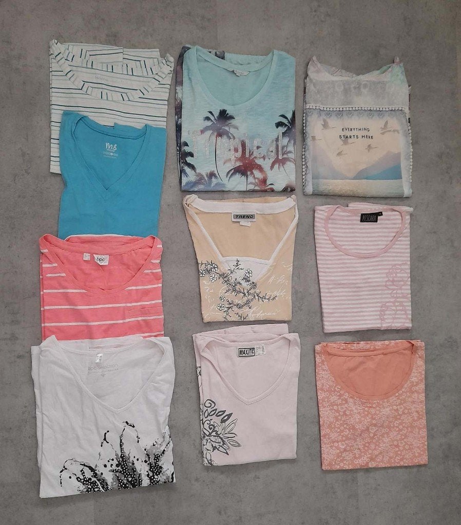 Pakket dameskleding. Maten XL / 46 – 48. Korte mouwen, Kleding | Dames, Ophalen of Verzenden, Zo goed als nieuw, Maat 46/48 (XL) of groter