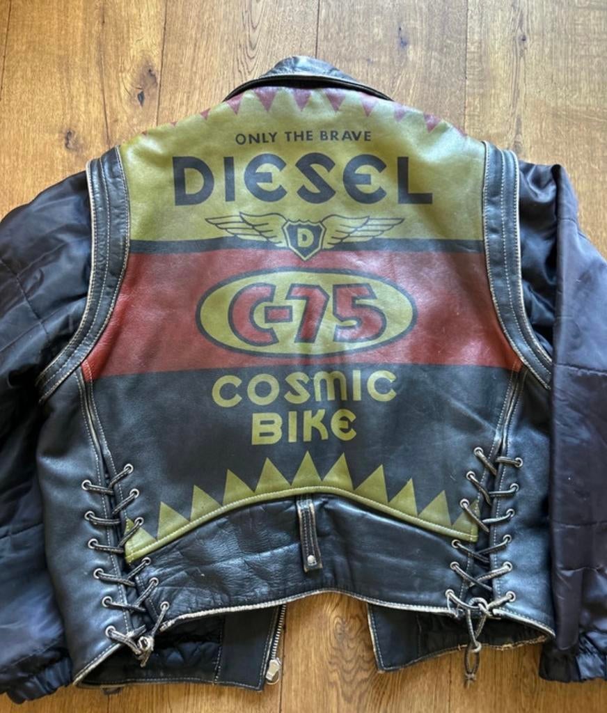 Diesel Cosmic Bike Vintage Leren Motorjas maat L, Ophalen of Verzenden, Tweedehands, Heren, Jas | leer