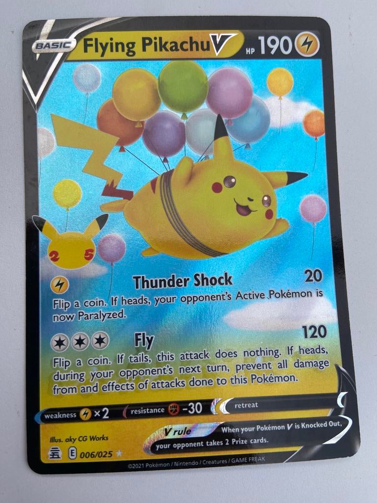 Flying pikachu 006/025, Ophalen, Gebruikt