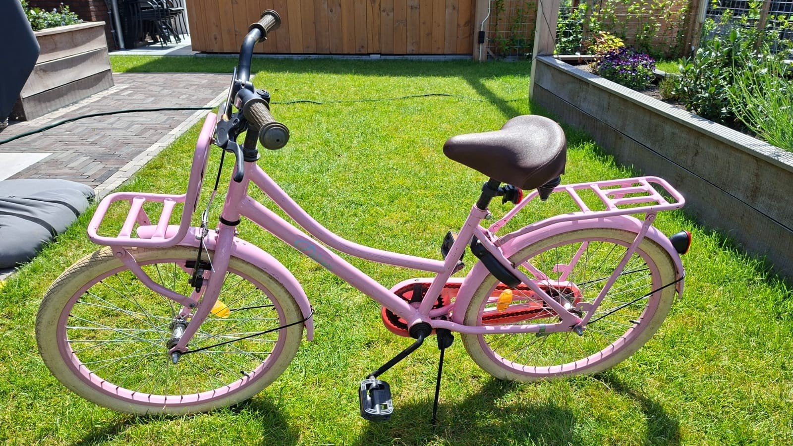 Spirit diva 22 inch fiets roze, Ophalen, Terugtraprem, 22 inch, Gebruikt