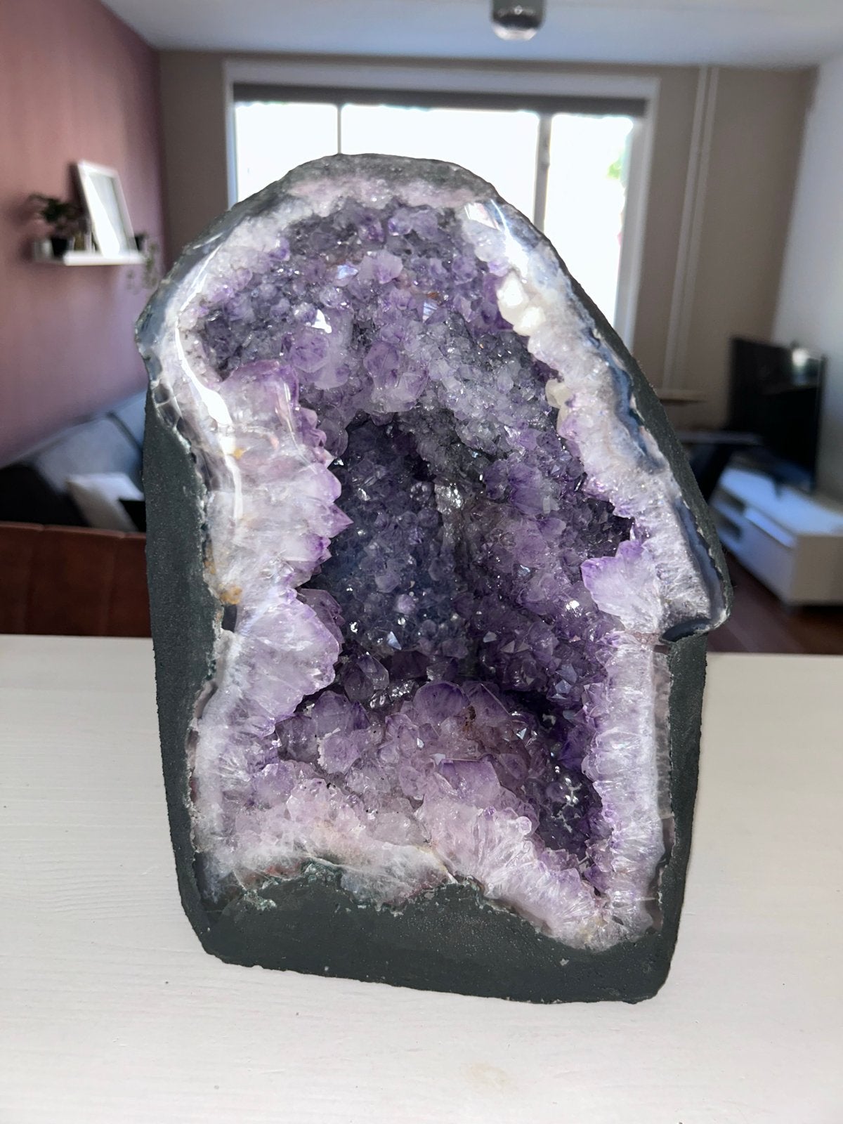 Grote Amethist Geode, Ophalen, Gebruikt