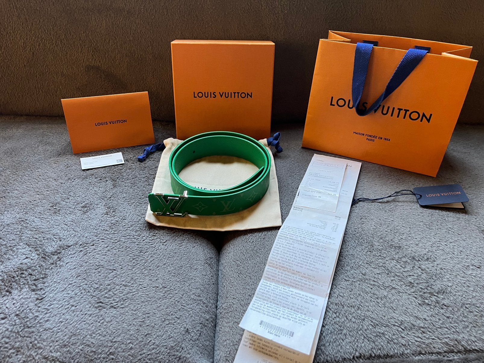 Louis Vuitton riem limited edition, Kleding | Heren, 95 tot 105 cm, Overige kleuren, Echt leder, Ophalen of Verzenden
