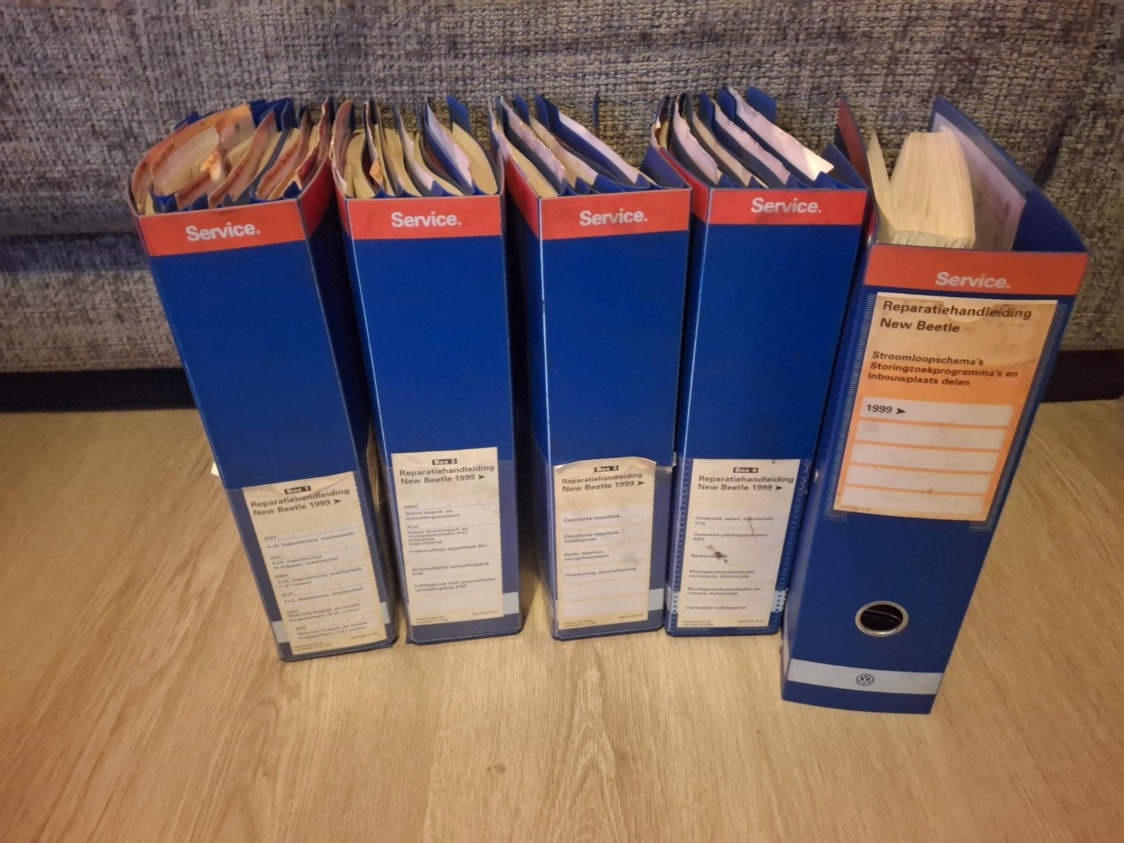 Reparatiehandleiding Volkswagen New Beetle 1999 (5 mappen), Boeken, Auto's | Boeken, Ophalen, Gelezen, Volkswagen