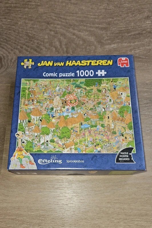 Sprookjesbos Efteling | 1000 st | Jan van Haasteren, Hobby en Vrije tijd, Ophalen of Verzenden, 500 t/m 1500 stukjes, Zo goed als nieuw