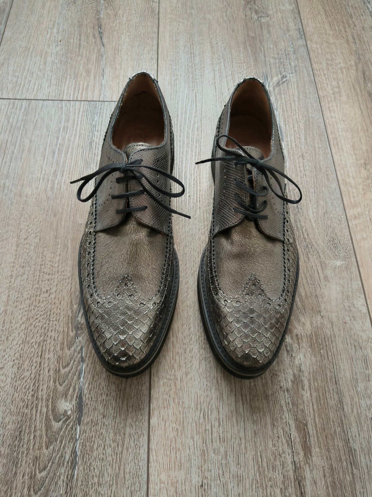 Pertini veterschoenen met slangenprint zilver maat 41 nieuw, Kleding | Dames, Pertini, Schoenen met lage hakken, Overige kleuren