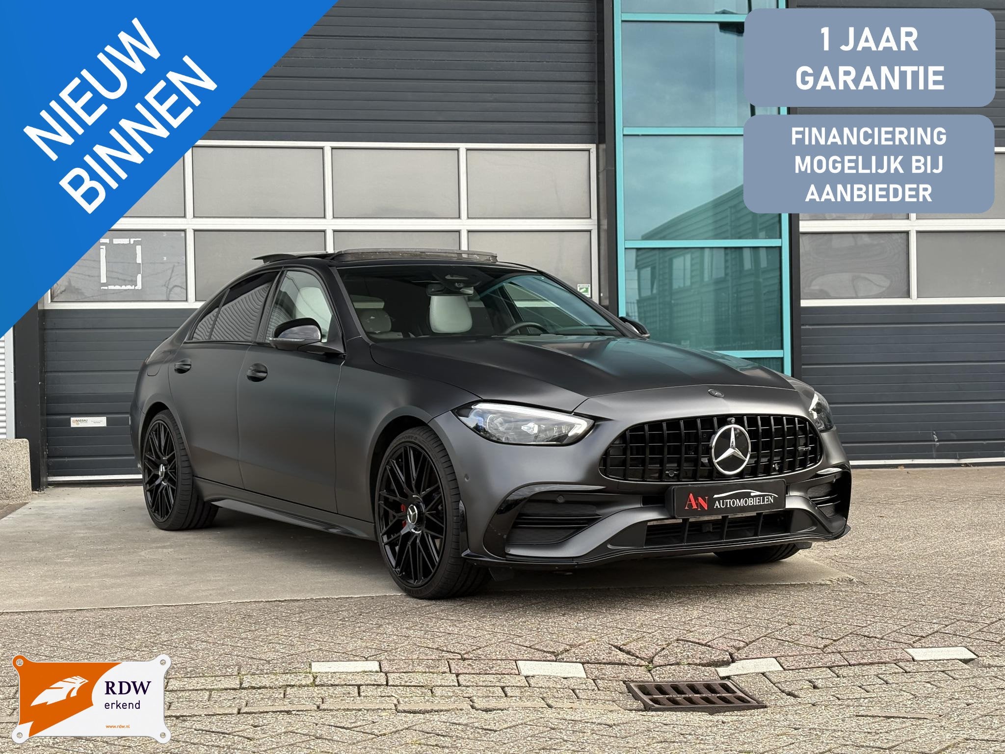 Mercedes-Benz C-klasse 300 e 4MATIC 63S AMG Uitgevoerd Full, Auto's, Automaat, Euro 6, 4 cilinders, Bedrijf
