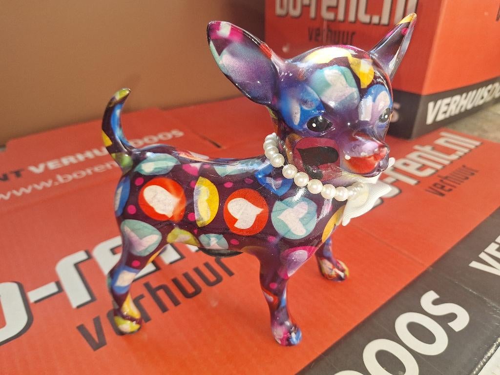 Spaarpot Chihuahua, Verzamelen, Ophalen, Zo goed als nieuw, Steen, Aardewerk of Keramiek, Dier