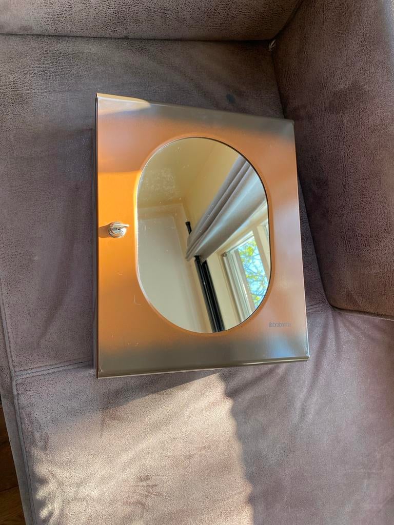 Vintage Brabantia medicijnkastje met spiegel, Ophalen, Minder dan 50 cm, Gebruikt, Minder dan 100 cm