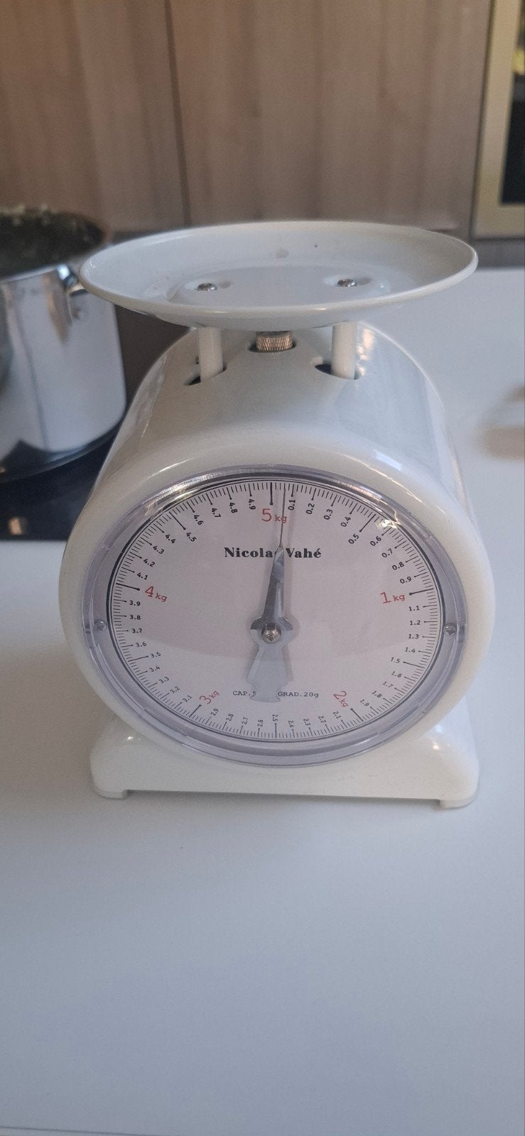 Nicola Vahé Keukenweegschaal - Analoog, 5kg, Witgoed en Apparatuur, Weegschalen, Keukenweegschaal, Analoog, Ophalen of Verzenden