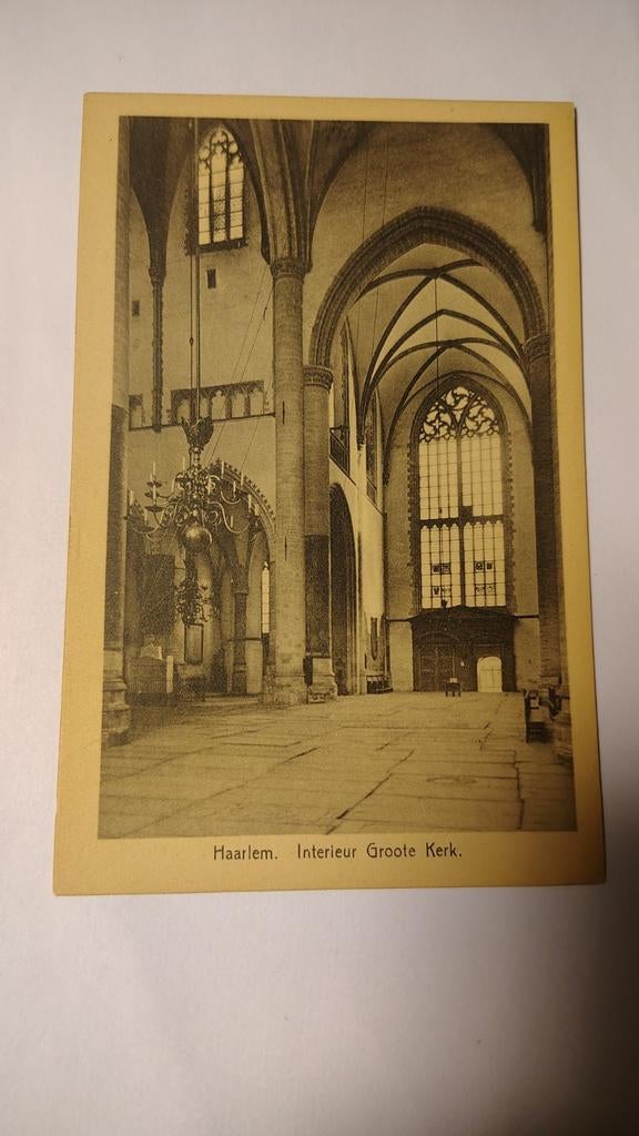 Haarlem Interieur Groote Kerk., Ophalen of Verzenden