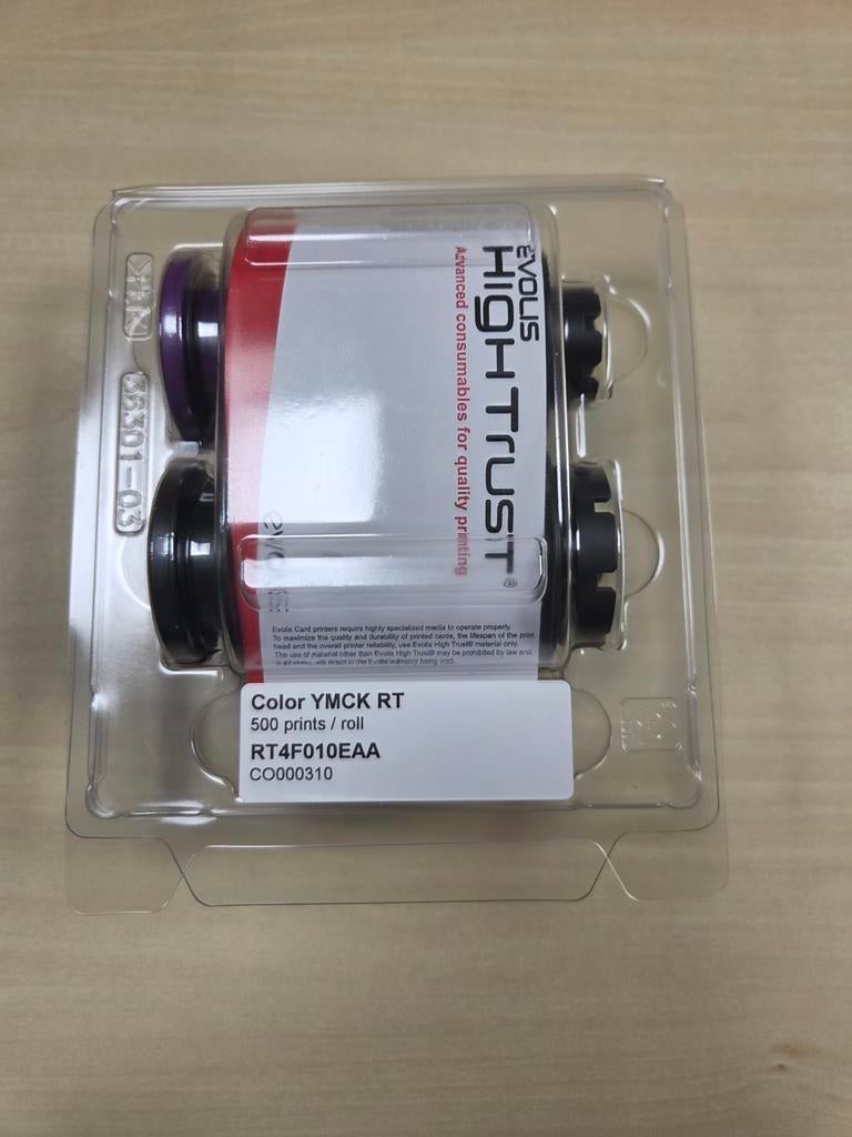 Evolis High Trust YMCK RT4F010EAA kleurenlint 500 prints, Computers en Software, Printers, Ophalen, Evolis, Printer, Overige technieken