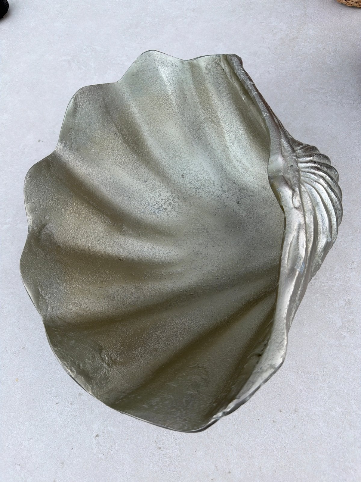 Decoratieve schelp schaal - Zilverkleurig Riviera Maison, Ophalen