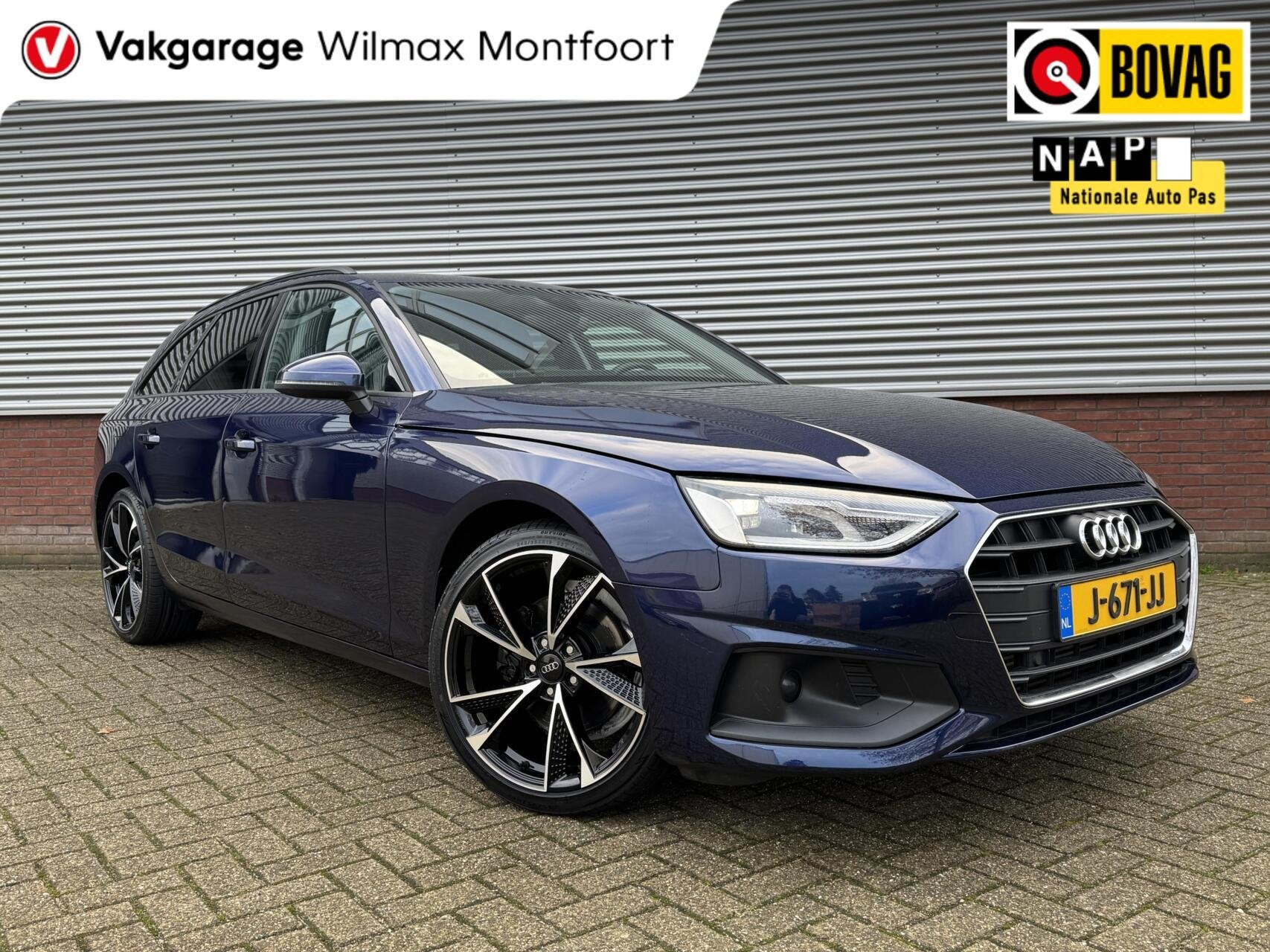 Audi A4 Avant 35 TFSI|Clima|Navi|19inch|Trekhaak|Getintglas|, Auto's, Stof, Gebruikt, 4 cilinders, Blauw