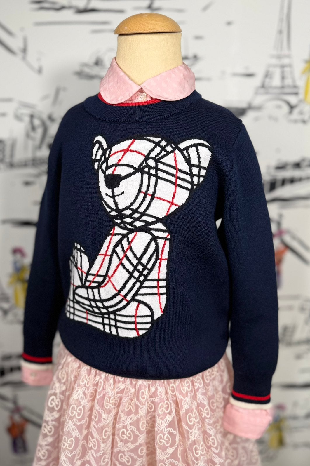 Burberry Thomas Bear wollen trui kind maat 6 (425 euro), Burberry, Jongen of Meisje, Burberry EU, Ophalen of Verzenden