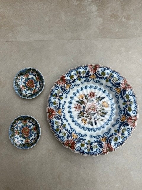 Makkumer aardewerk 3 wandborden, Antiek en Kunst, Ophalen of Verzenden