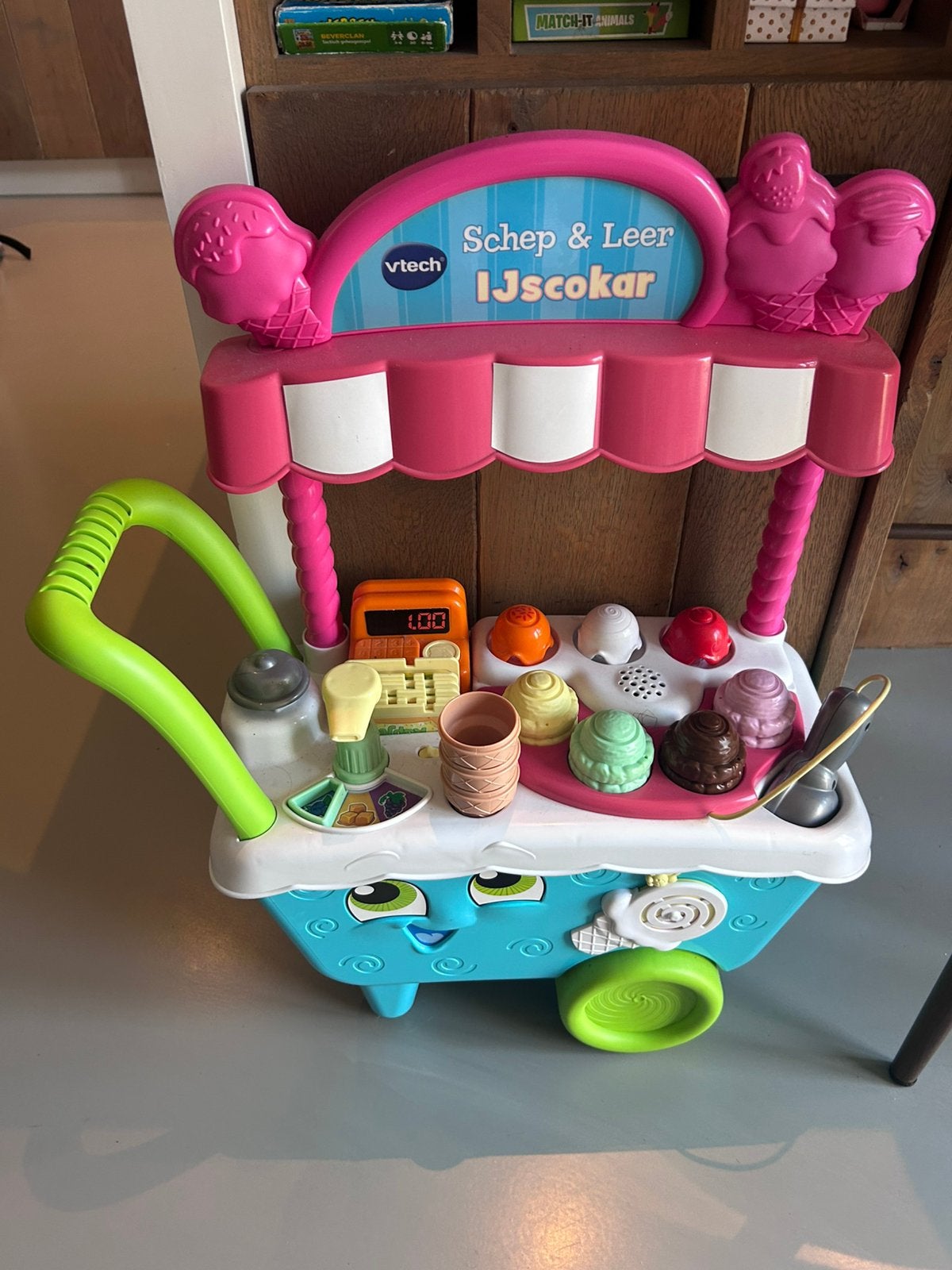 Schep en leer ijscokar, Kinderen en Baby's, Speelgoed | Vtech, Ophalen, Zo goed als nieuw