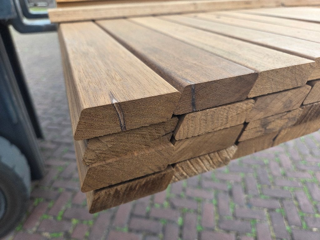 Hardhouten Rhombus profiel 2.0x6.0 cm - nr: HP368, Tuin en Terras, Palen, Balken en Planken, Ophalen, Planken, Nieuw, Hardhout