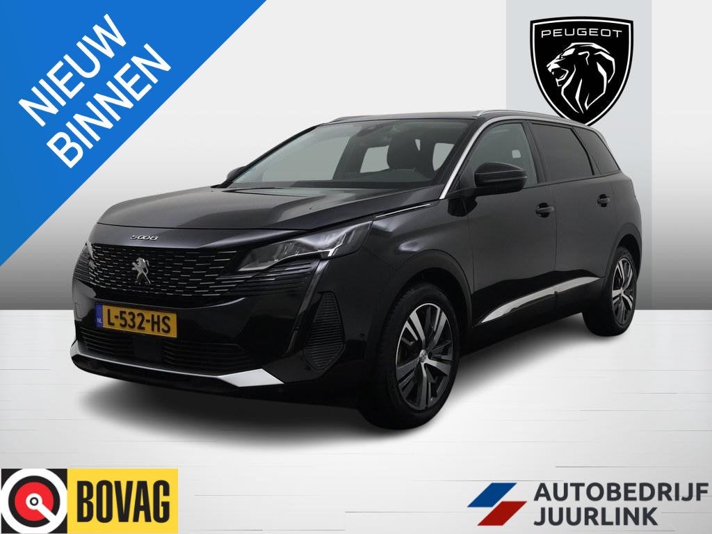 Peugeot 5008 1.2 Blue Lease Allure /Trekhaak/Cruise/Navi/Cam, Auto's, Voorwielaandrijving, Dealer onderhouden, Gebruikt, Euro 6