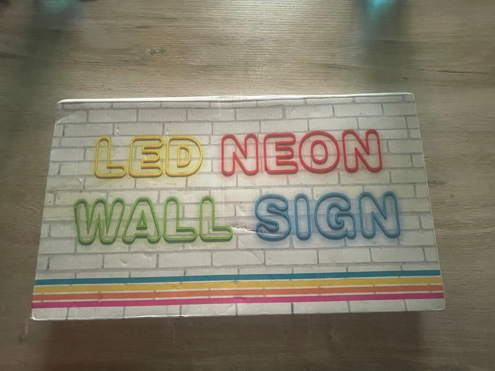 LED Neon Wall Sign meteor - Nieuw in doos, Ophalen, Meerkleurig, Nieuw, Kunststof