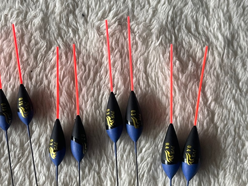 adv 221 / NIEUW serie 12 dobbers JVS, Ophalen of Verzenden, Nieuw, Dobber of Lood