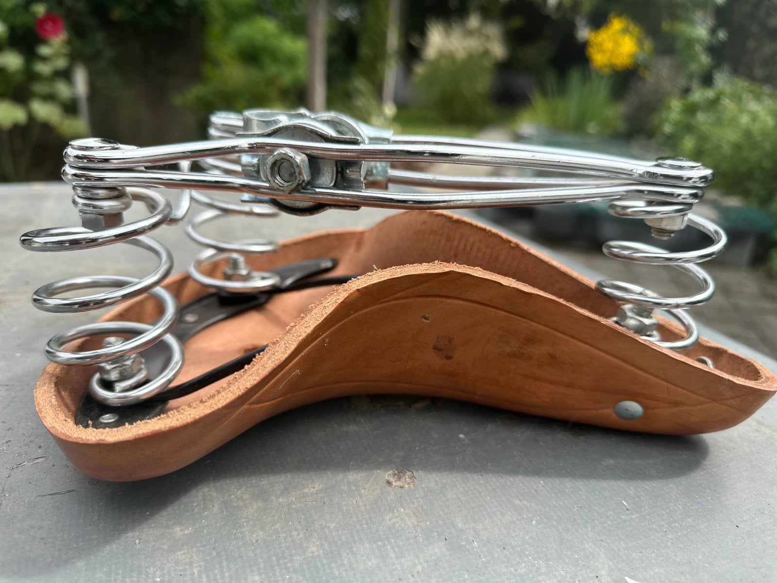Vintage bruin fiets zadel - Niet gebruikt / nieuw, Leer, Nieuw, Ophalen of Verzenden, Stadsfiets
